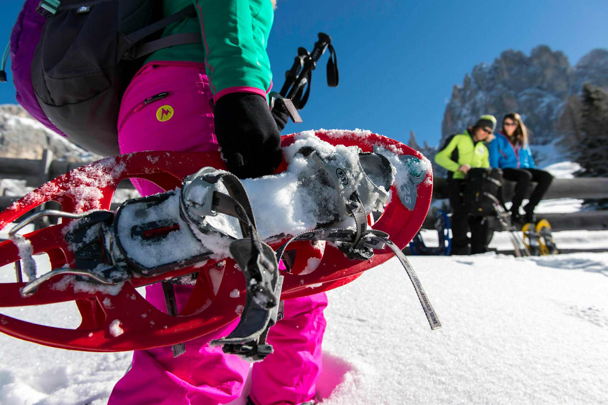 Mit Schneeschuhen im Rosengartengebiet unterwegs